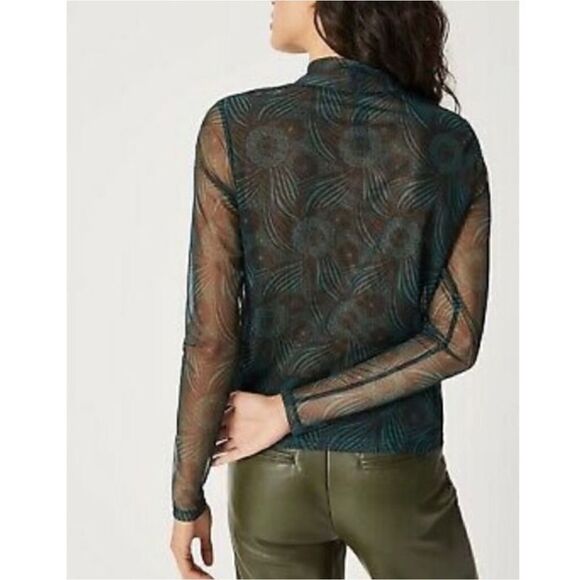 NWT Anthropologie Gauzy Turtleneck - Picture 4 of 6